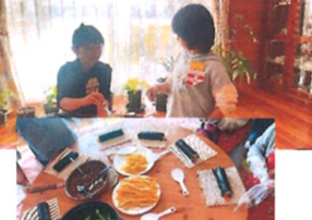 第1回目体験教室 10/29 (日) キンパをみんなで作りました